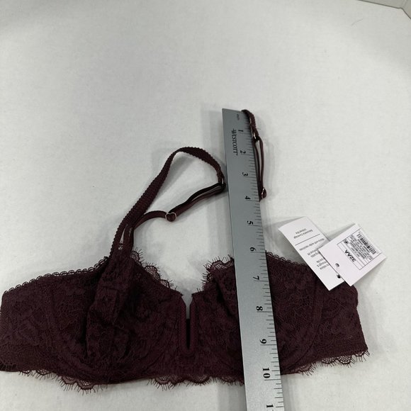 Auden Women's Size 32AA Bra Unlined Balconette Coverage Burgundy New With Tags - Picture 12 of 13